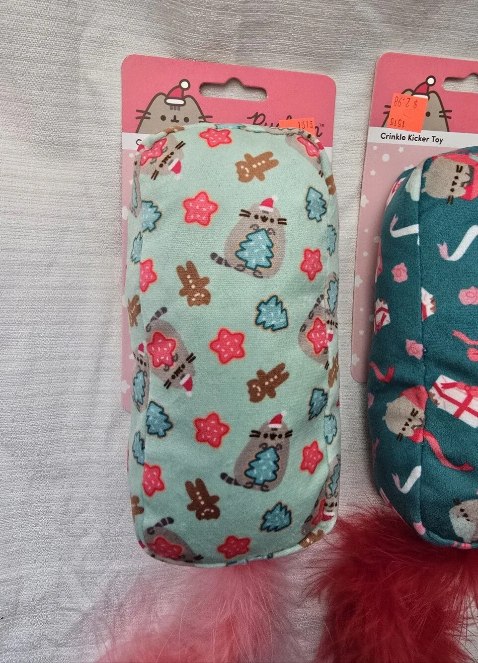 Pusheen Holiday Crinkle Kicker Cat Toys Set – Christmas Collection New